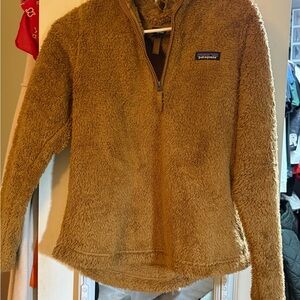 Patagonia Tan Caramel Fleece Quarter-Zip